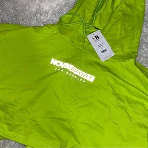 Fashion Nova Sport Reflector Sweat Crop